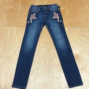MIS‎ ME Girls size 14 Jeans Embroidered